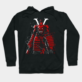 Demon Samurai red Hoodie